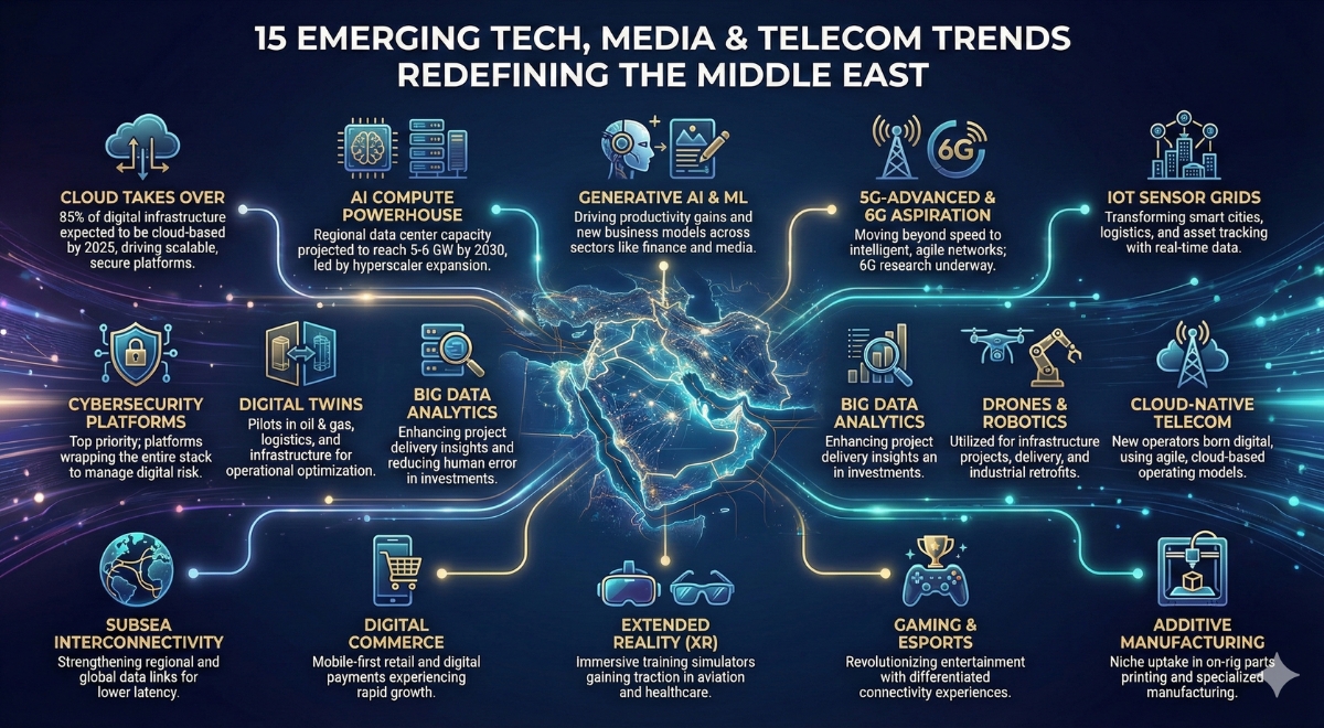 15 Emerging Tech, Media & Telecom Trends Redefining the Middle East