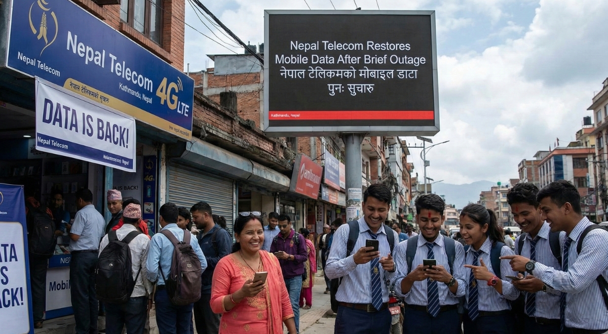 Nepal Telecom Restores Mobile Data After Brief Outage